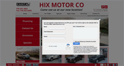 Desktop Screenshot of hixmotorco.net